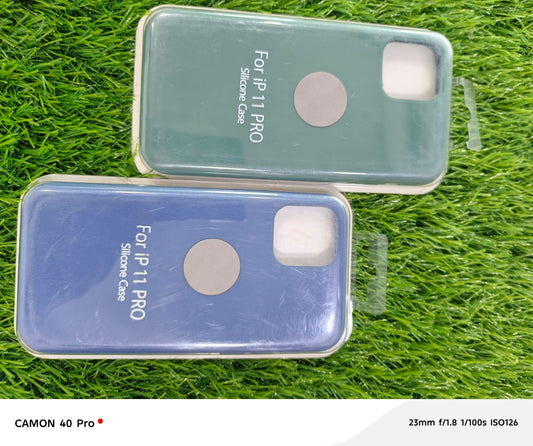 Apple iPhone 11Pro Cover - Solid Soft Colored Silicone