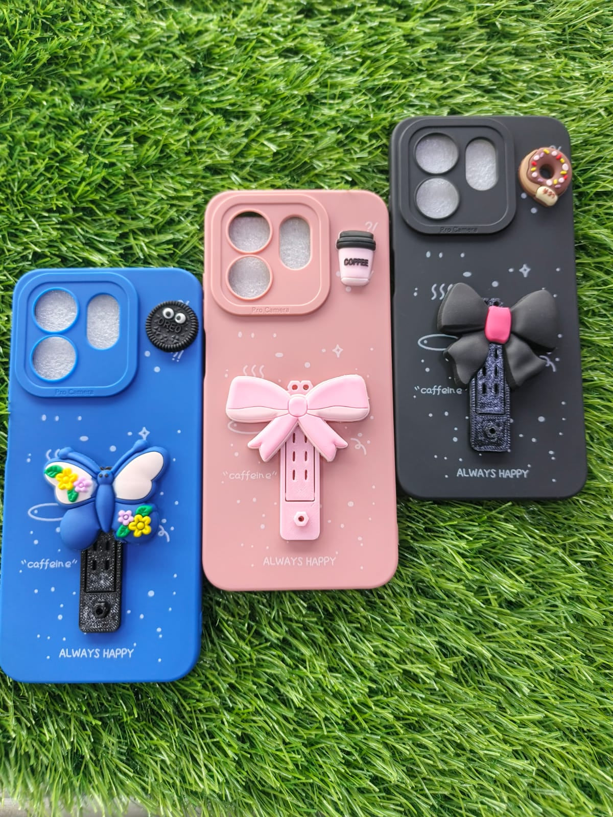 Infinix Hot 50i cute 3D butterfly ribbon soft silicone case for girls