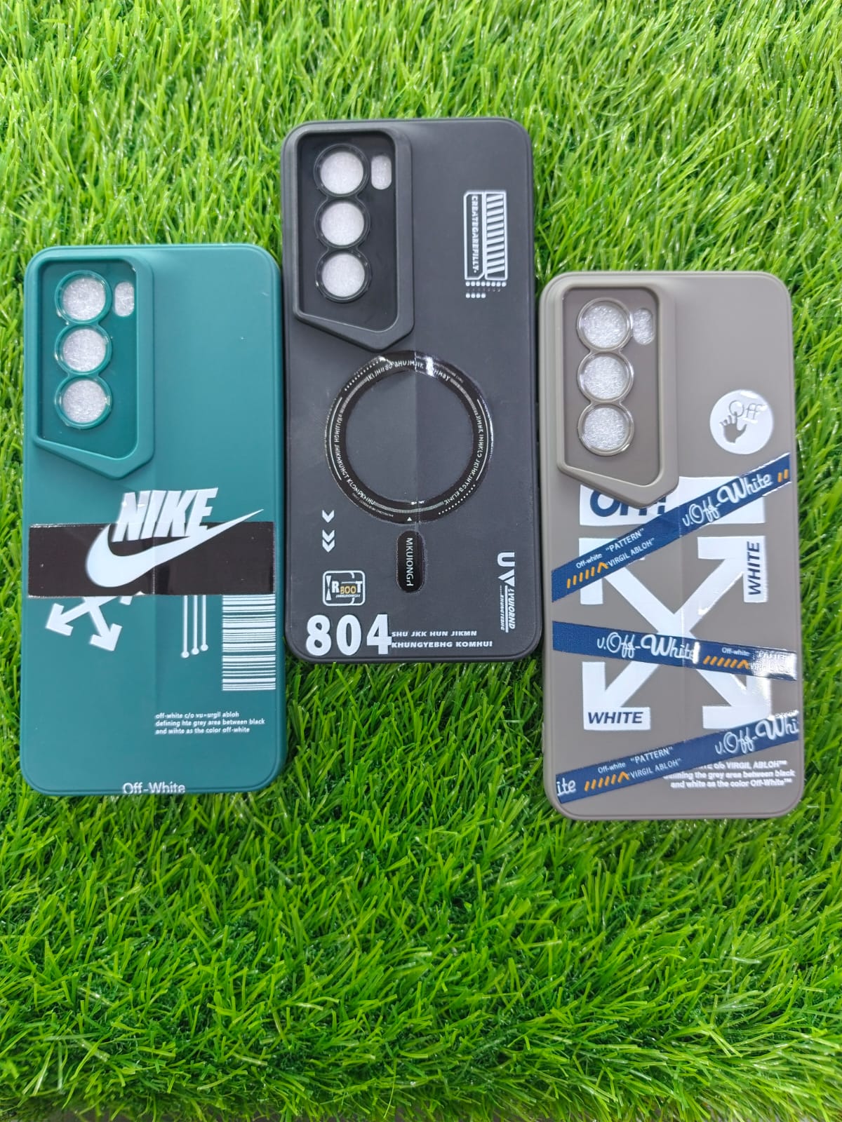 Oppo Reno 12 modern printed stylish protective mobile back cover lifestyle image