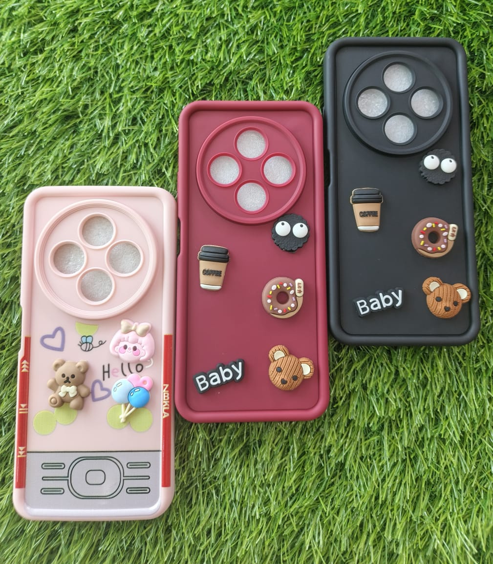 Redmi 14C / POCO C75 Cover - Ladies Fancy Soft Silicon Premium