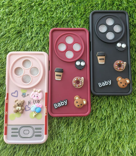 Redmi 14C / POCO C75 Cover - Ladies Fancy Soft Silicon Premium