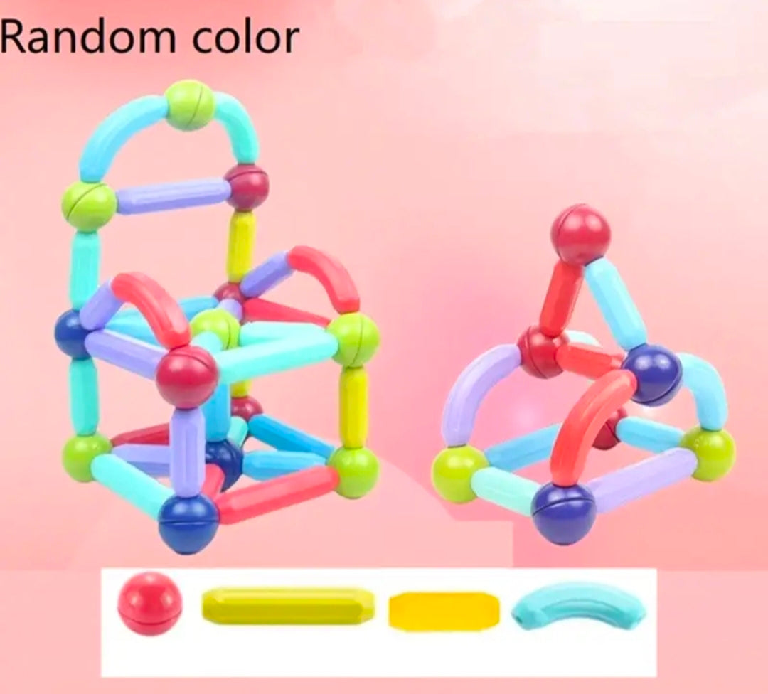 STEM Magnetic Stick Blocks Set – Educational Toy for Kids