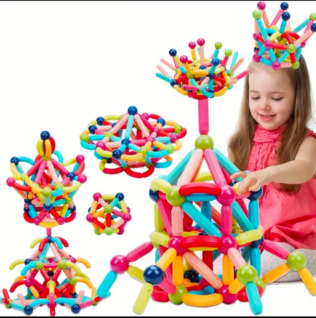 STEM Magnetic Stick Blocks Set – Educational Toy for Kids
