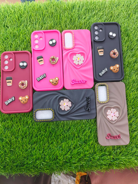 Samsung A15 Mobile Cover – Girls 3D Cute Toy Soft Silicone Protective Case