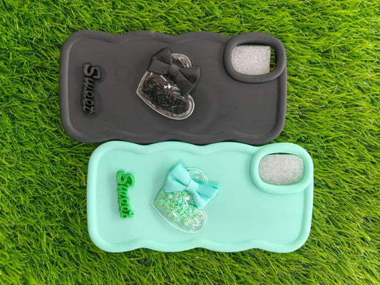 Samsung A05 Mobile Cover - Ladies Fancy Heart Back Sticker