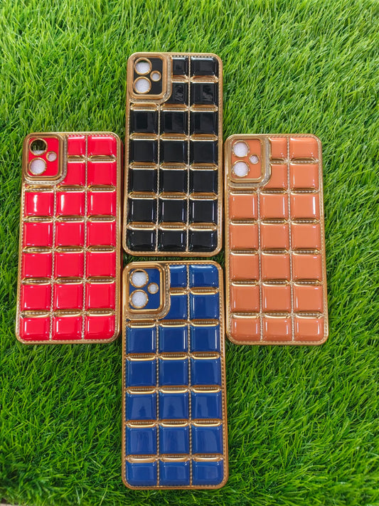 Samsung A05 Mobile Cover - Ladies Fancy shining squares