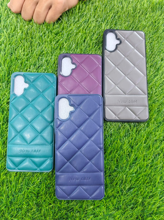 Samsung A06 Mobile Cover – Ultra Soft Quilted Leather Back Case